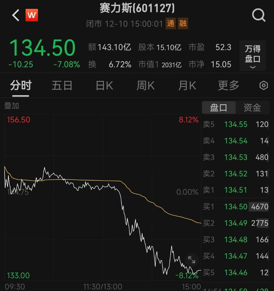 賽力斯股價近期顯著下跌的原因分析，賽力斯股價近期顯著下跌的原因深度解析