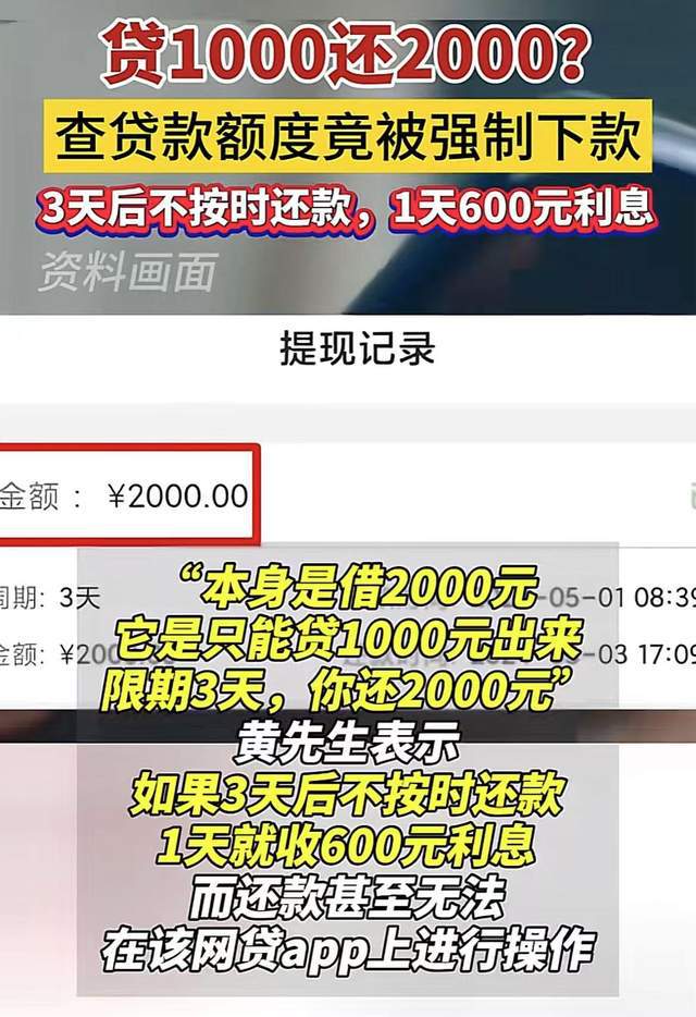 男子網(wǎng)貸千元，三天內(nèi)竟需償還翻倍金額——揭示網(wǎng)貸背后的驚人真相，驚人網(wǎng)貸背后的真相，男子借款千元，三天償還翻倍金額揭秘！