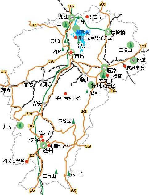 安徽江西旅游地圖，探索兩省的魅力之旅，安徽江西旅游地圖，雙省魅力之旅探索
